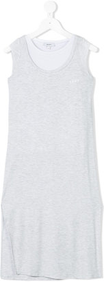 DKNY logo print tank dress