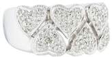 Thumbnail for your product : Ring 14K Pavé Diamond Heart Band