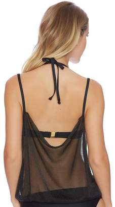 Luxe by Lisa Vogel Chain Reaction Wrap Tankini Top
