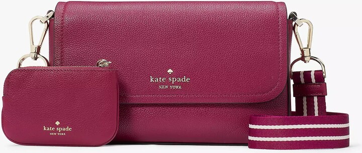 New Kate Spade $399 AUBREY Cherrywood Red Leather Chain Shoulder
