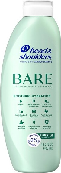Head & Shoulders Head&ShouldersBareAntiDandruffSoothingHydrationShampoo,SulfateFree-13.5floz