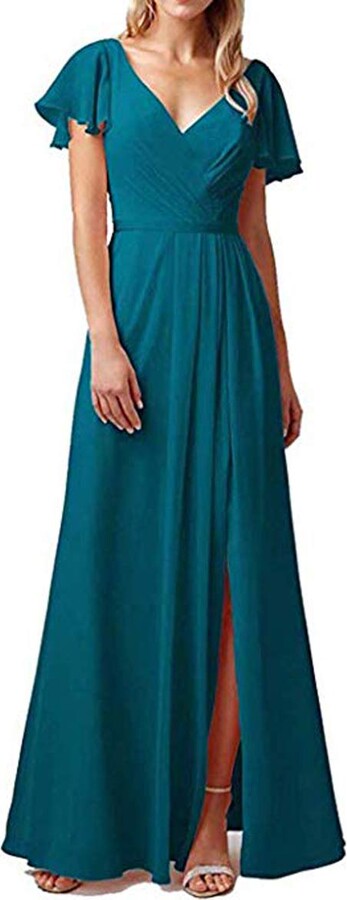 teal bridesmaid