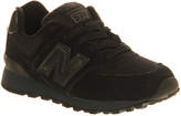 Thumbnail for your product : New Balance 574 Lace 10-2 Black Black St