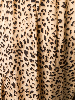 Mes Demoiselles Leopard Print Palazzo Trousers
