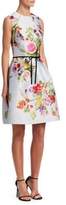 Thumbnail for your product : Monique Lhuillier Dotted Bouquet Sleeveless Dress