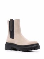 Thumbnail for your product : Brunello Cucinelli Monili-trim Chelsea boots