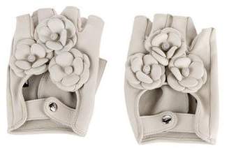 Chanel Camellia Fingerless Gloves