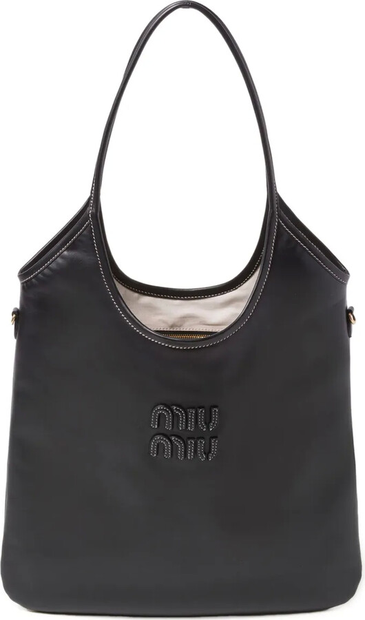 Miu Miu Ivy leather tote bag