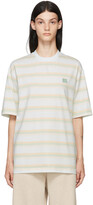 Thumbnail for your product : Acne Studios Green Pastel Stripe T-Shirt
