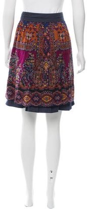Etro Floral Print Knee-Length Skirt