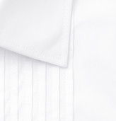 Thumbnail for your product : Favourbrook White Eton Slim-Fit Bib-Front Double-Cuff Cotton-Poplin Tuxedo Shirt