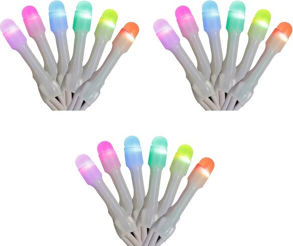 Home Heritage HomeHeritage7'IcicleStyleHolidayLightsAppControlled50RGBLEDs3Pack