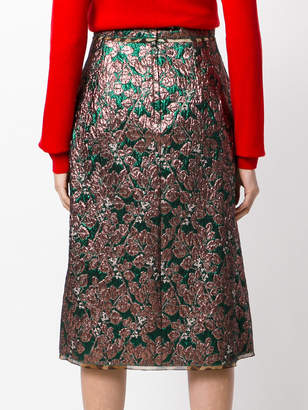 Dolce & Gabbana metallic midi skirt