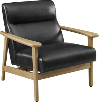 Joss & Main Ford Genuine Leather Armchair