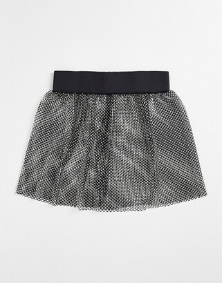 ASOS DESIGN diamante skirt belt in multi