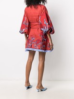Thumbnail for your product : Yuliya Magdych Rose Embroidered Tie-Waist Dress