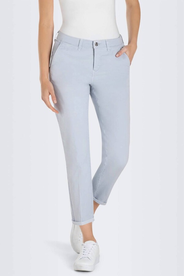 Chino Turnup Pant In Cool Blue