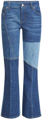 Alexander McQueen Patchwork Flare Jeans