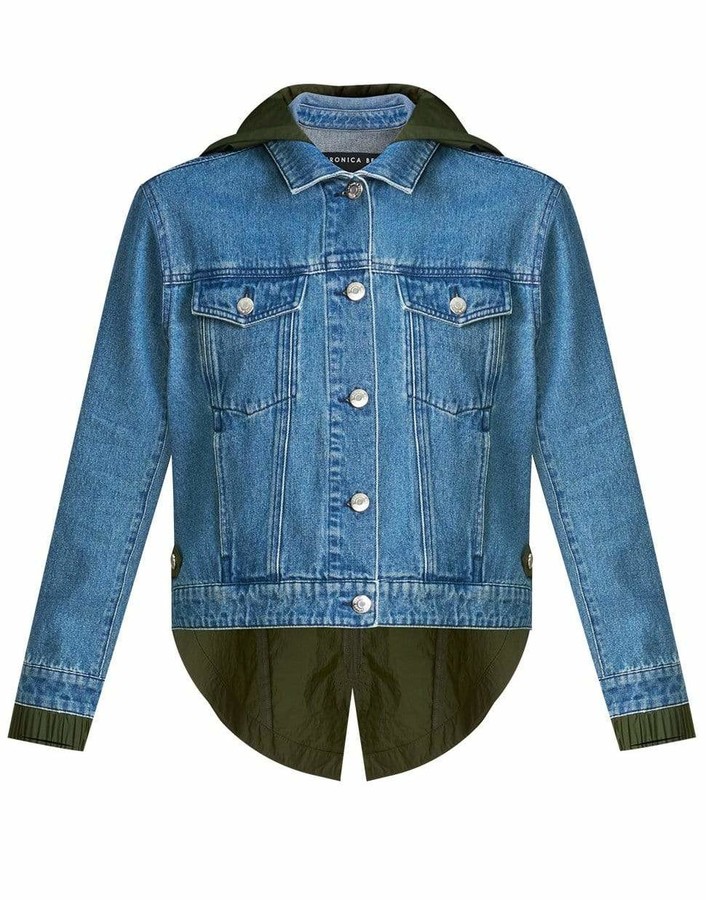 Veronica Beard Shani MixedMedia Denim Jacket ShopStyle