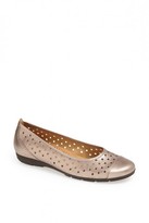 Thumbnail for your product : Gabor Metallic Leather Ballet Flat