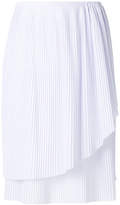 Cédric Charlier plisse asymmetric skirt