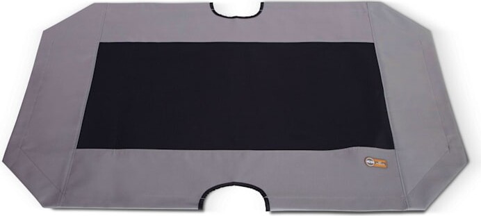 "K&H Original Pet Cot Replacement Cover, 32"" L X 50"" W, Gray, Black, XL"