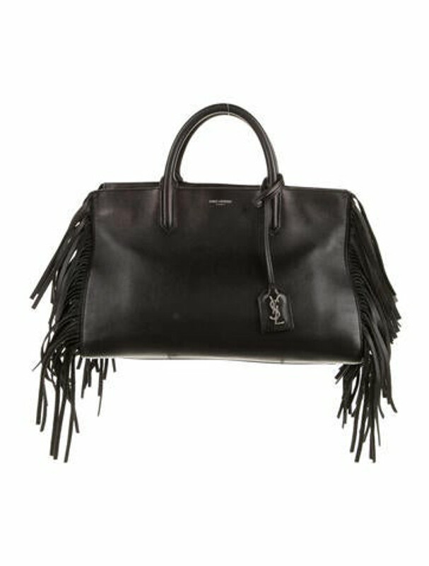 ysl fringe tote