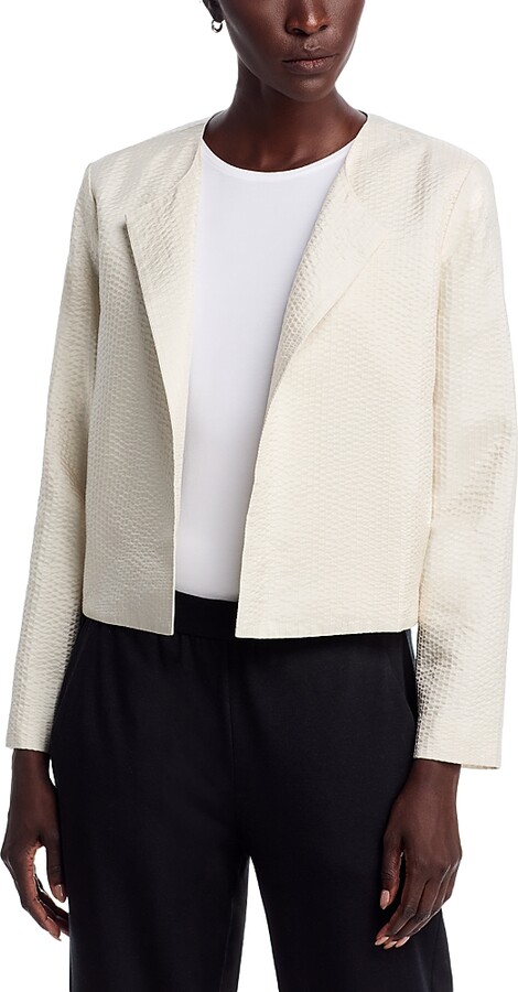 Eileen Fisher Textured Silk Jacket