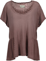 Thumbnail for your product : Current/Elliott The Girlie Linen And Cotton-blend T-shirt