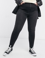Thumbnail for your product : New Look Plus New Look Curve lift and shape skinny jean in black