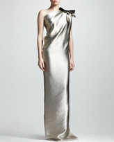 Thumbnail for your product : Lanvin One-Shoulder Duchess Satin Column Gown
