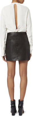 Helmut Lang Stretch Leather Skirt