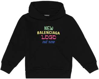 Balenciaga Kids Printed cotton hoodie
