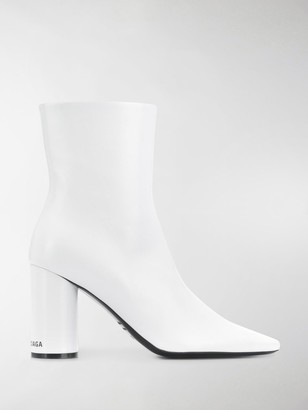 balenciaga white booties