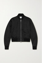 Thumbnail for your product : Officine Generale Florine Padded Satin Bomber Jacket - Black
