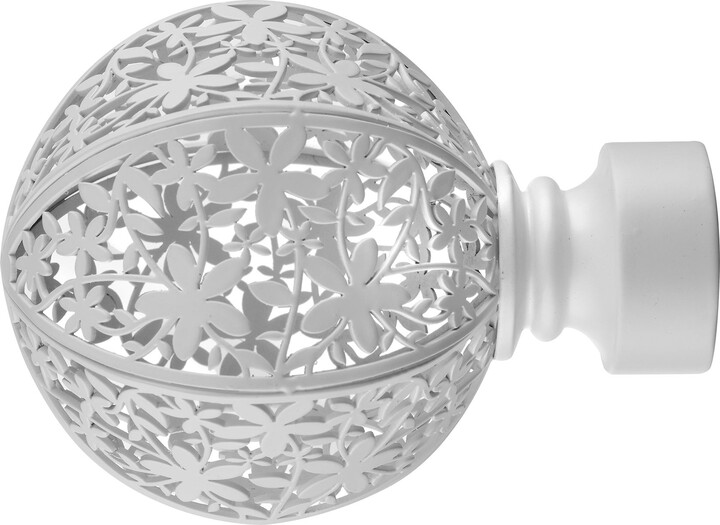 Dunelm Mix and Match 28mm Foliage Ball Finials White ShopStyle Decor