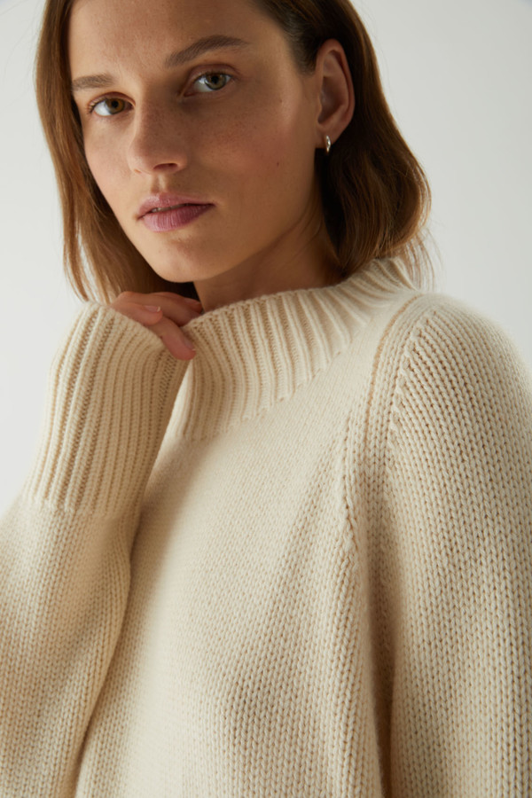 cos roll neck cashmere jumper