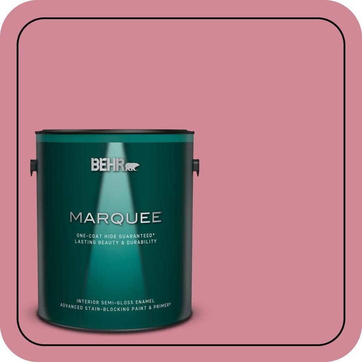 BEHR MARQUEE 1 gal. #M140-4 Fruit Cocktail Semi-Gloss Enamel Interior Paint & Primer
