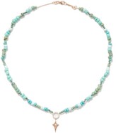 Thumbnail for your product : Diane Kordas Diamond, Turquoise & 14kt Rose-gold Necklace - Blue