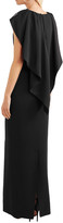 Thumbnail for your product : Antonio Berardi Cape-effect Crystal-embellished Crepe Gown