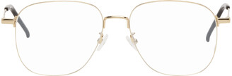 Saint Laurent Gold SL 391 Wire Glasses