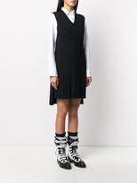 Thumbnail for your product : Thom Browne 4-Bar pleated dress