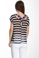 Thumbnail for your product : Walter Baker Allison Striped Twist Back Blouse