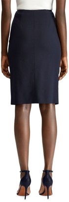 Ralph Lauren Ophelie Button Pencil Skirt