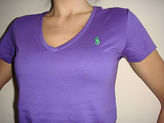 Thumbnail for your product : Ralph Lauren New Original Women V-neck Pima Cotton T-Shirt 2