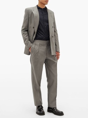 The Row Mark Pleated Wool-twill Suit Trousers - Dark Grey