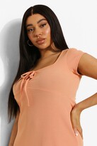 Thumbnail for your product : boohoo Plus Tie Front Sundress