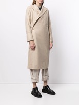 Thumbnail for your product : Y's Asymmetric Front Wool Coat