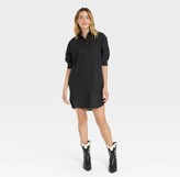 Thumbnail for your product : Universal Thread Women' Long Sleeve Mini Shirtdre - Univeral Thread™ Black XS
