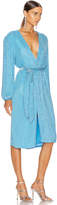 Thumbnail for your product : retrofete Audrey Robe in Rainbow Blue | FWRD